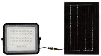 Reflector cu incarcare solara 6w 400lm 4000k - negru 