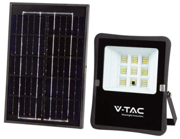 Reflector led 6w 6400k cu incarcare solara 