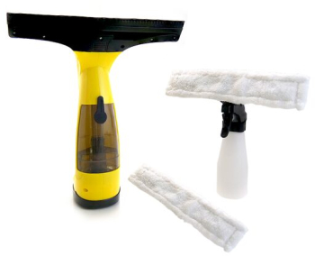 Aspirator curatator de geamuri electric cu acumulator 200 mAh 280 ml laveta microfibra 