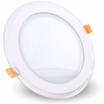 Corp iluminat led rotund incorporabil 6w 6400k alb rece sticla 