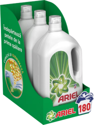 Detergent de rufe lichid Ariel Mountain Spring 180 spalari 3x3.3L 