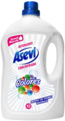Detergent lichid concentrat pentru rufe Asevi Color 42 spalari 2.94 L 