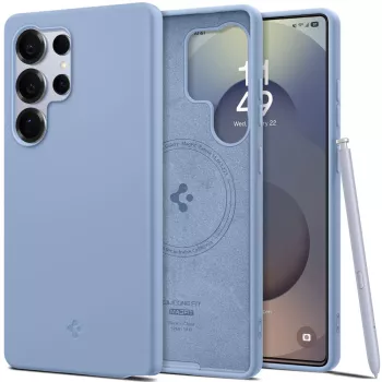 Husa pentru Samsung Galaxy S25 Ultra - Spigen Silicone Fit MagSafe - Sapphire Blue 