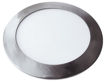 Panou led slim rotund 24w 4000k - nickel 