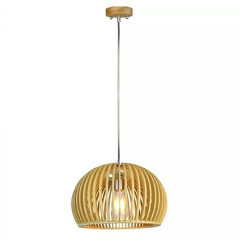 Pendul tavan din lemn e27 max 60w d33 x 22cm 