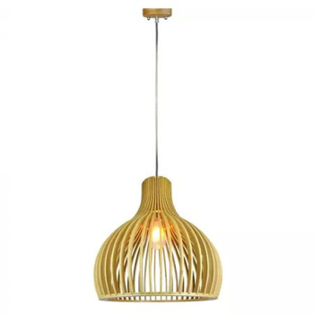 Pendul tavan din lemn e27 max 60w d45 x 45cm 