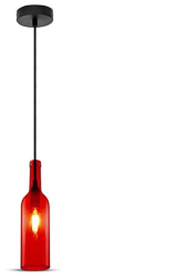 Pendul tavan model sticla vin culoare - rosu 
