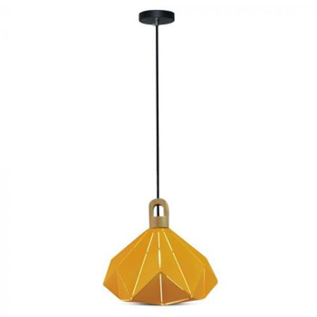 Pendul tavan soclu e27 32cm x 27cm - galben 