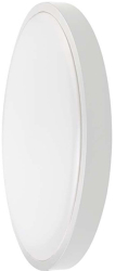 Plafoniera led 18w ip44 6500k alb rece - alb 