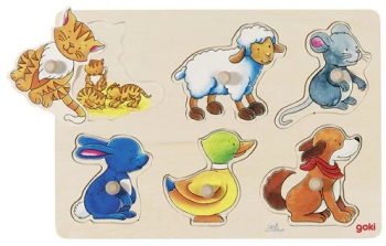 Puzzle Incastru Copii 1 An+ Mama Si Puiutii Goki Carboyafety 
