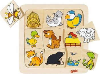 Puzzle Incastru Copii 2 Ani+ Unde Locuiesc Animalele Goki Carboysafety.ro