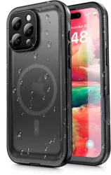 Husa pentru iPhone 16 Pro - ShellBox Waterproof IP68 Case - Black 