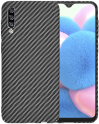 Husa pentru Samsung Galaxy A30s / A50 / A50s - Techsuit Carbonite FiberShell - Black 