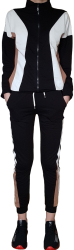 Trening dama Amna cu maneca lunga si pantaloni lungi bumbac XL negru 