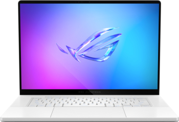 Laptop gaming ASUS ROG Zephyrus G16 Intel Core Ultra 9 285H 64GB 2TB SSD LPDDR5X GeForce RTX 5090 24GB 2.5K 240Hz No OS Platinum White