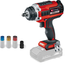 Surubelnita fara fir cu impact Einhell Power X-Change IMPAXXO 18450 Brushless Solo 18V 450 Nm fara acumulator si incarcator