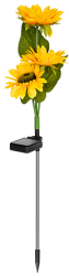 Lampa Solara LED tip Floarea Soarelui Lumina Alb Cald Inaltime 68cm si Protectie IP65 la Apa si Praf