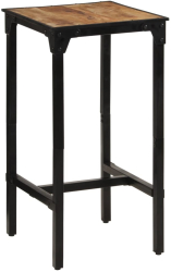 Masa De Bar 60X55X107 Cm Lemn Masiv De Mango Nefinisat 
