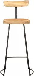 Scaune De Bar 2 Buc 49X43X103 Cm Lemn Masiv De Mango 