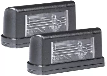 Set 2 lampi pentru iluminat placuta de inmatriculare 12 - 24V 