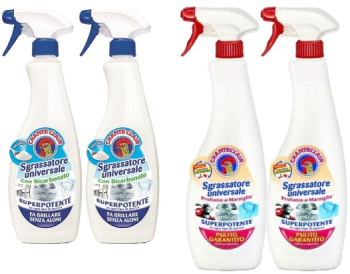 Set Curatenie Chante Clair 4 x Componente 2 x Degresant Universal Spray 600ml Bicarbonat 2 x Degresant Universal Spray 600ml Marsilia 