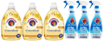 Set Curatenie Chante Clair 6 x Componente 3 x Balsam Rufe 1l Narciso 50 Spalari 3 x Degresant Pete Gulere si Mansete 500ml