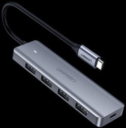 Hub extern USB 3.0 x 4 si conectare prin USB Type-C UGREEN 