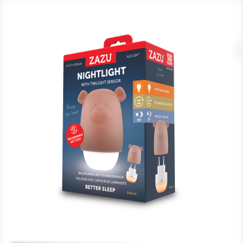 Lampa de veghe cu senzor de lumina Benny the Bear Zazu Kids Maro 