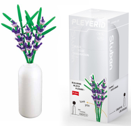 Set de Constructie Flowers 258 piese Lavanda - Sluban 
