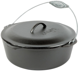 Ceaun din fonta cu capac - cuptor olandez Lodge 33 cm 8 5 litri L-12DO3 