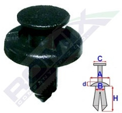 CLIPS TAPITERIE PENTRU RENAULT KANGOO SET 10 BUC 