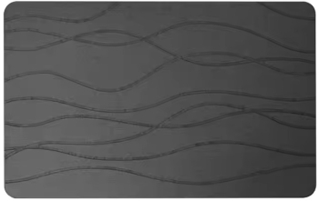 Covoras de baie absorbant antiderapant eco-friendly din diatomit uscare rapida curatare usoara 60x39 cm gri antracit 