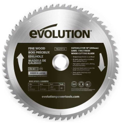 Disc pentru fierastrau circular taiere lemn Evolution FW255TCT-60 O255x25.4 mm 60 dinti 