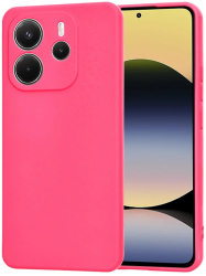 Husa pentru Xiaomi Redmi Note 14 4G 163.25 x 76.55A xA 8.16mm - Techsuit SoftFlex - Hot Pink 