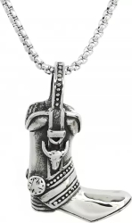 Lant Pandantiv Cizma Cowboy Inox - PersonalStyle 