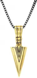 Lant Pandantiv Tribal Sageata Inox PersonalStyle 