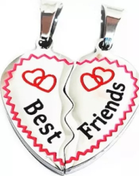 Lantisoare bff cu pandantive inox Best Friends Forever Personal Style 