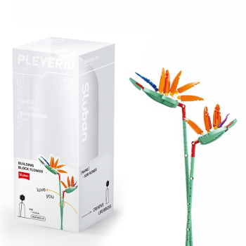 Set de Constructie Flowers 148 piese Pasarea Paradisului - Sluban 