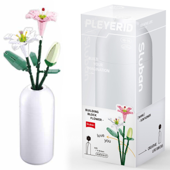 Set de Constructie Flowers 247 piese Crin - Sluban 