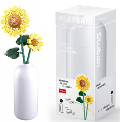 Set de Constructie Flowers 251 piese Floarea Soarelui - Sluban 