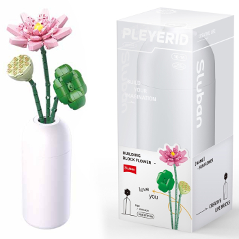 Set de Constructie Flowers 258 piese Lotus - Sluban 