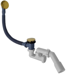 Sistem scurgere cada ventil tip clic clac Gold auriu lucios 