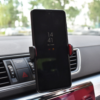 SUPORT TELEFON AUTO EXTENSIBIL 58-95 MM CU PRINDERE IN GRILA DE VENTILATIE 