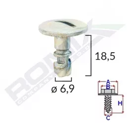 SURUB CAPAC MOTOR PENTRU VW/AUDI/SKODA 6.9X18.5MM - METALIC SET 5 BUC 
