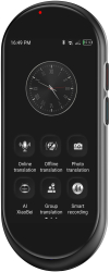 Translator AI Maxcom mTalk MT100 Wi-Fi 4G SIM Display 4.1 inch 1500 mAh pana la 6 h autonomie Negru 