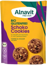 Biscuiti cu ciocolata fara gluten bio 125g Alnavit 