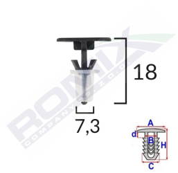 CLIPS TAPITERIE PENTRU SHARAN/ALHAMBRA SET 10 BUC 