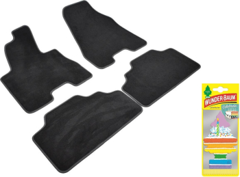 Covorase auto din mocheta Umbrella pentru Hyundai Tucson I 2004-2009 + Odorizant Auto Bradut Wunder-baum Celebrate 