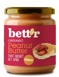 Crema de arahide crunchy bio 250g Bettr 