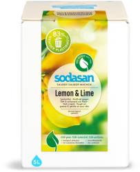 Detergent Vase Lichid Bio Lamaie si Lime 5 L Sodasan 